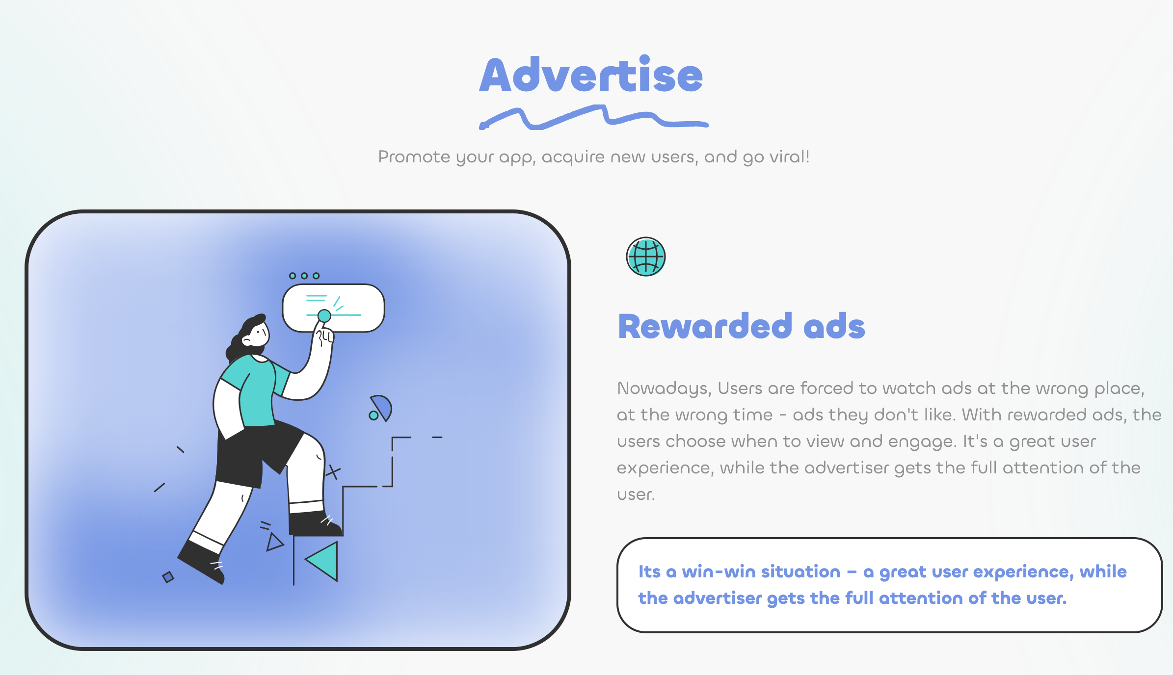 How to monetize your traffic resource Offertoro rewarded ads service